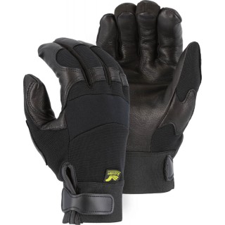 2151H Majestic® Winter Lined Black Hawk Mechanics Glove with Deerskin Palm and Knit Back